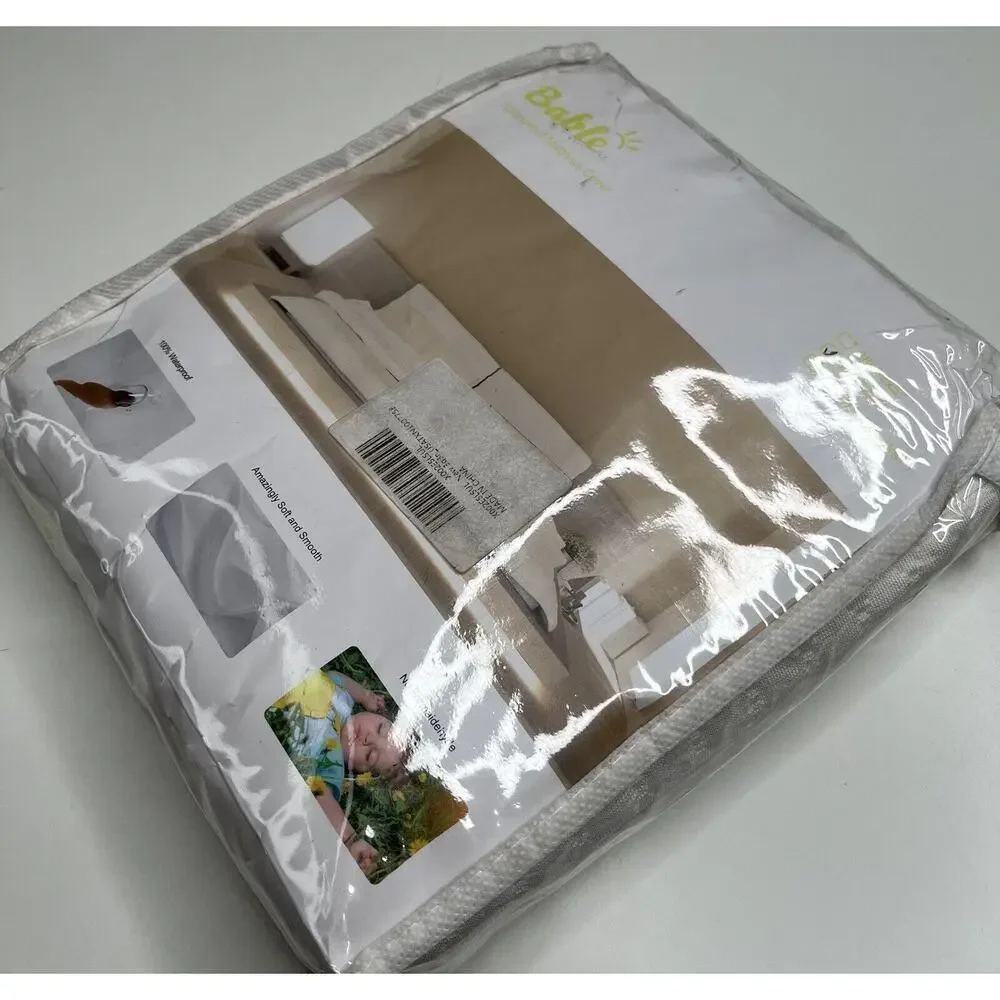 NWT Bable Waterproof Mattress Cover 28”x52”x9” White